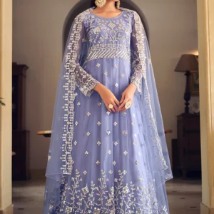 Full Embroidery Indian Style Anarkali Suit